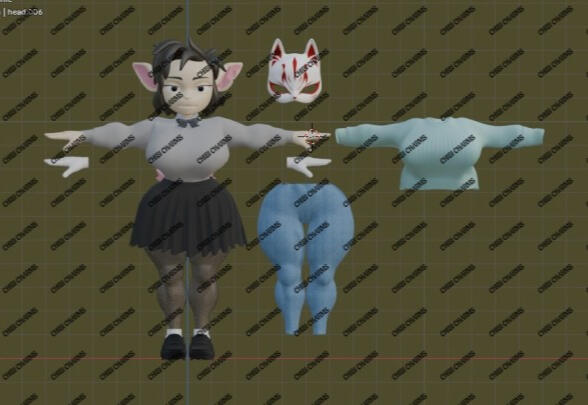 VRCHAT AVATAR AND 3D MODEL