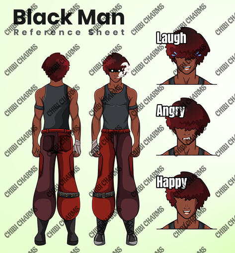 BLACK MAN REFERENCE SHEET